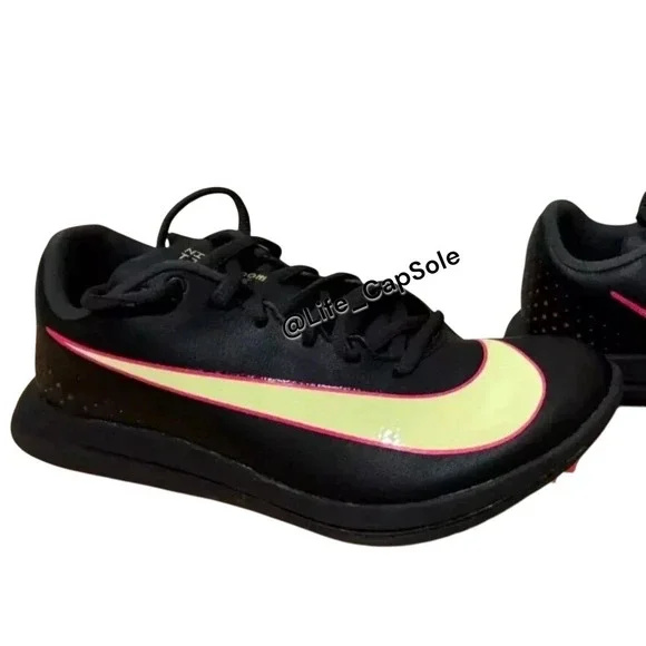 Size 5 Nike Triple Jump Elite 2 Black Pink Track Spikes AO0808-002 Men's /6.5wns